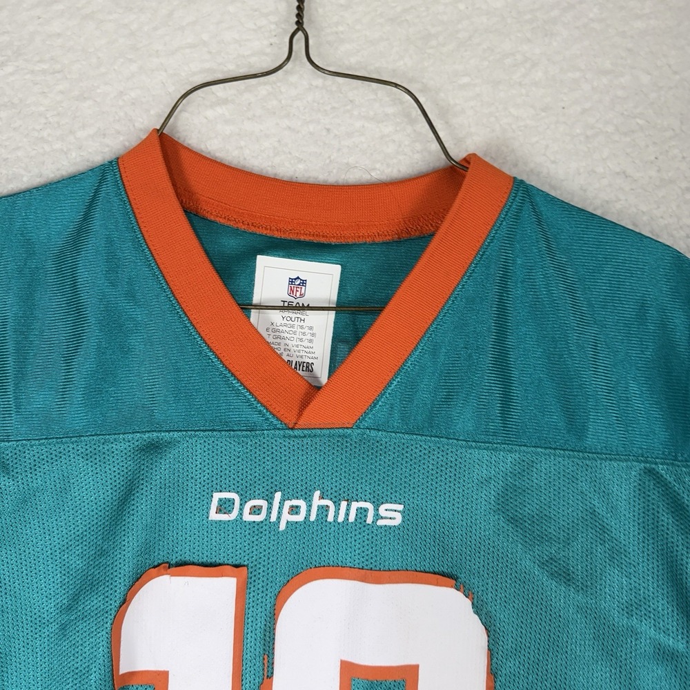 Nike NFL Miami Dolphins Tyreek Hill #10 Youth XL 16/18 Jersey Aqua Teal Play - Picture 5 of 9